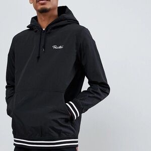 Primitive black hooded windbreaker sweatshirt